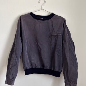 1950s VINTAGE pullover sweater long sleeve top with zippers